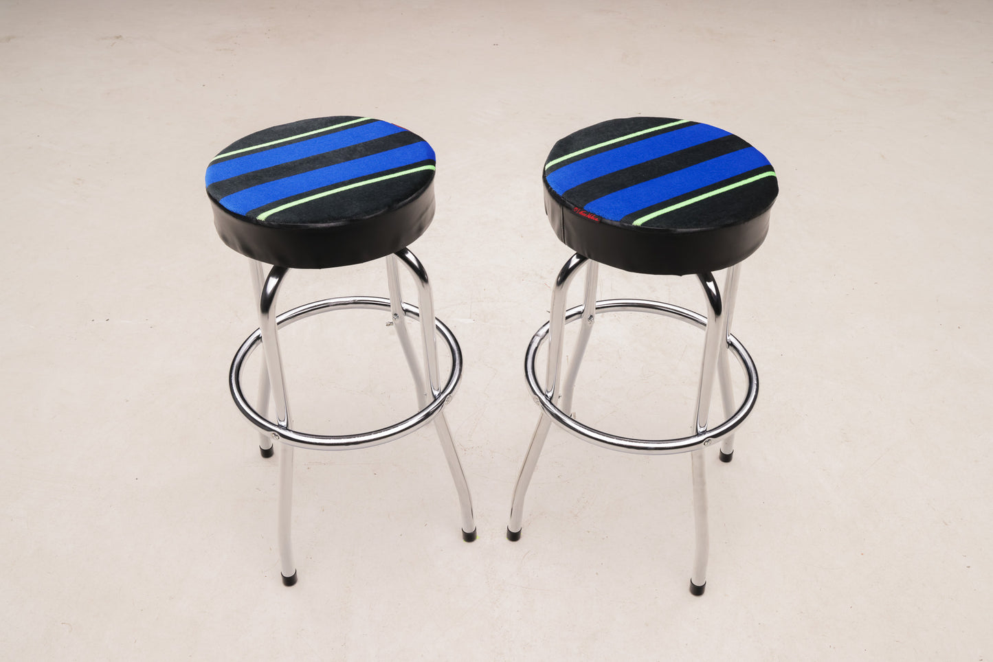 Accent Stools with Alpina-Style Upholstery