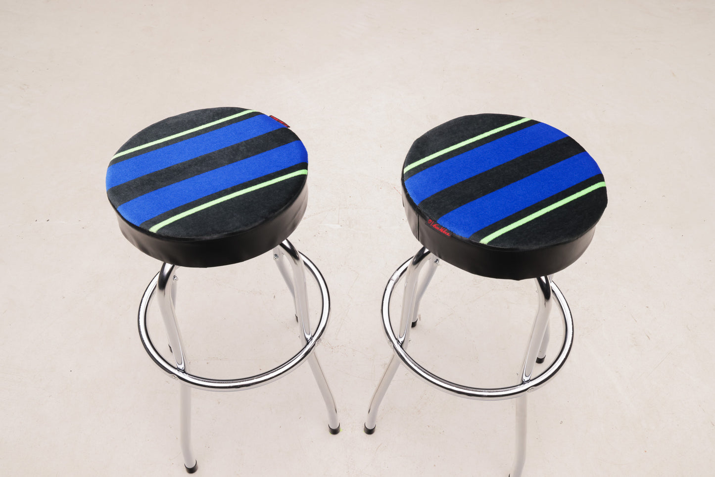 Accent Stools with Alpina-Style Upholstery