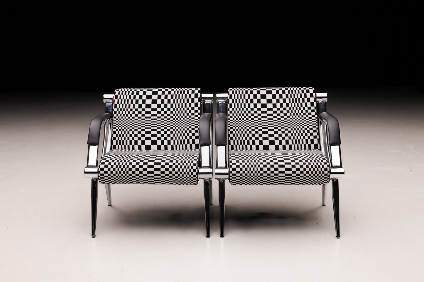 Accent Chairs with Pasha-Style Upholstery