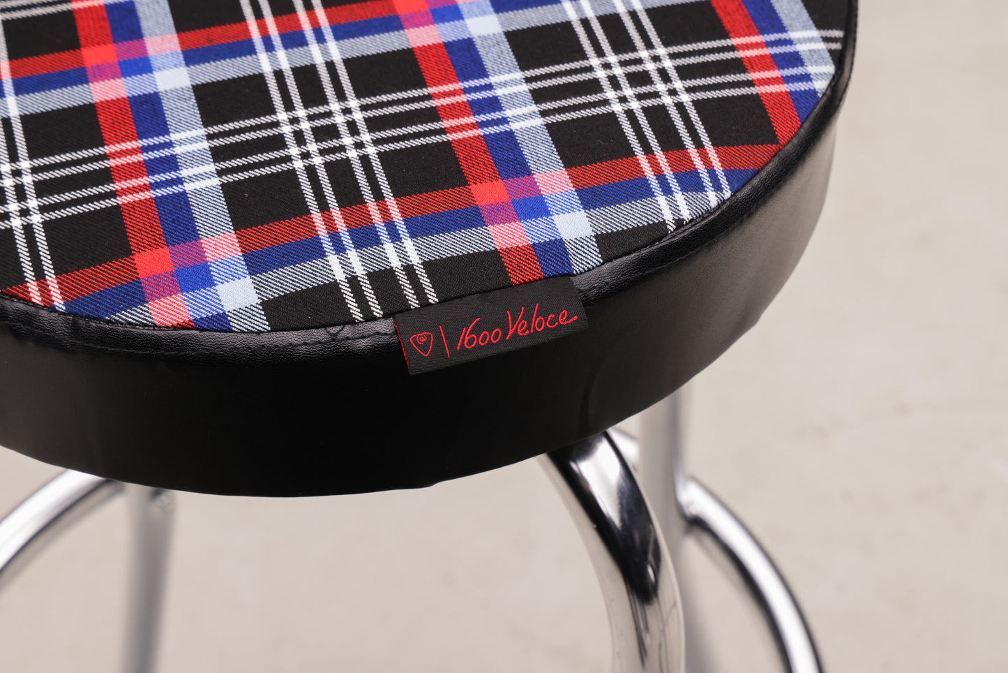 Accent Stools with Spirit Of LeMans-Style Upholstery