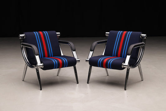 Accent Chairs with Martini-Style Upholstery