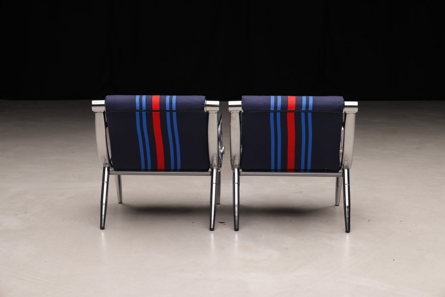 Accent Chairs with Martini-Style Upholstery